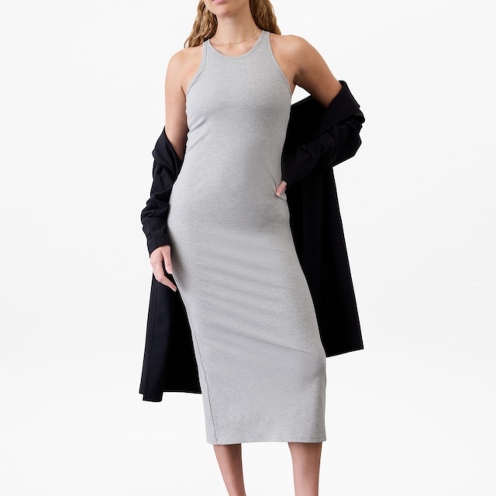 EUC Athleta Signature Rib Maxi Dress